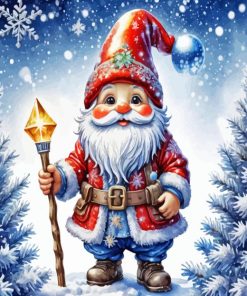 Christmas Dwarf Santa Diamond Painting