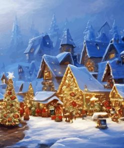 Christmas Village Diamond Painting