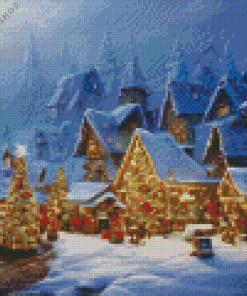 Christmas Village Diamond Painting