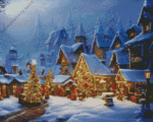 Christmas Village Diamond Painting