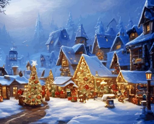 Christmas Village Diamond Painting