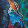 Colorful Cassowary Bird Diamond Painting