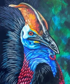 Colorful Cassowary Bird Diamond Painting