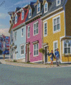 Colorful Houses In St Johns Diamond Painting