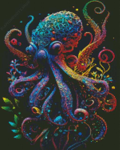 Colorful Octopus Diamond Painting