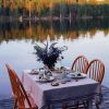 Dinner Table By Lake Diamond Painting