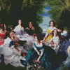 Empress Eugenie Surrounded By Her Ladies Diamond Painting