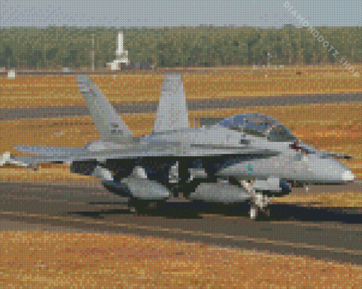 Fa 18 Hornet Fighter Aircraft Diamond Painting