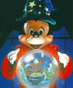 Fantasia Mickey Mouse Crystal Ball Diamond Painting