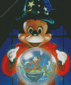 Fantasia Mickey Mouse Crystal Ball Diamond Painting