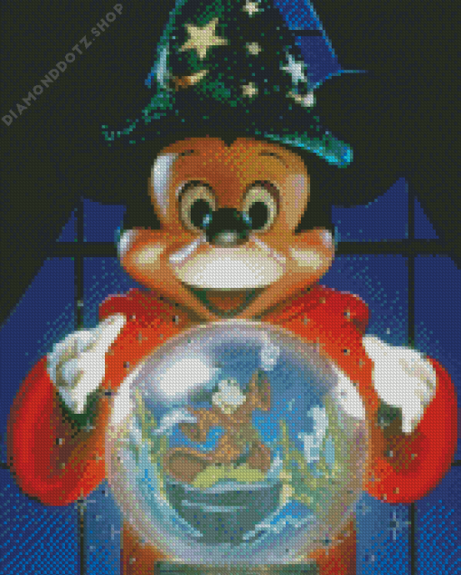 Fantasia Mickey Mouse Crystal Ball Diamond Painting