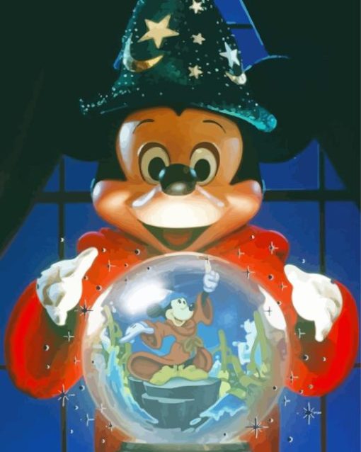 Fantasia Mickey Mouse Crystal Ball Diamond Painting