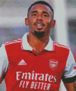 Footballer Gabriel Jesus Diamond Painting