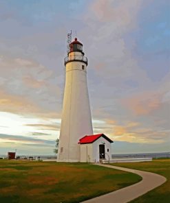 Fort Gratiot Lighthouse Diamond Painting