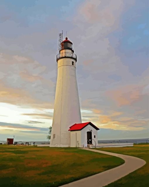 Fort Gratiot Lighthouse Diamond Painting