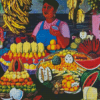 Fruit Seller Woman Diamond Painting