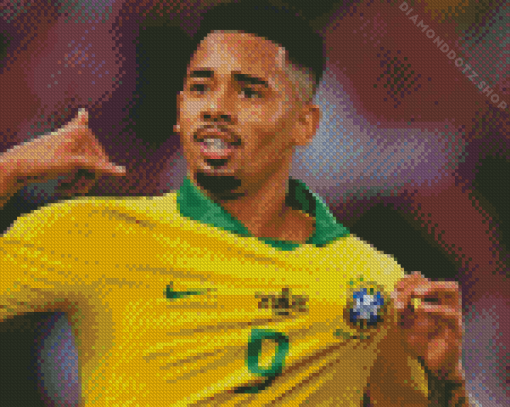 Gabriel Jesus Player Diamond Painting