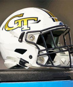 Georgia Tech Yellow Helmet Diamond Painting