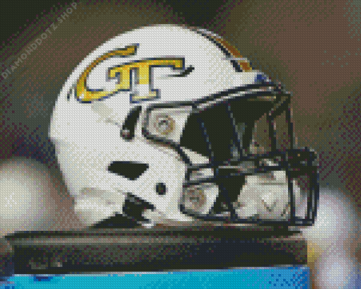 Georgia Tech Yellow Helmet Diamond Painting