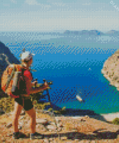 Girl Hiking In Lycian Way Diamond Painting