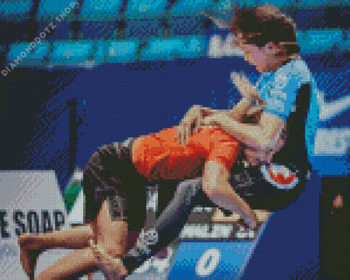 Grappling Girls Players Diamond Painting