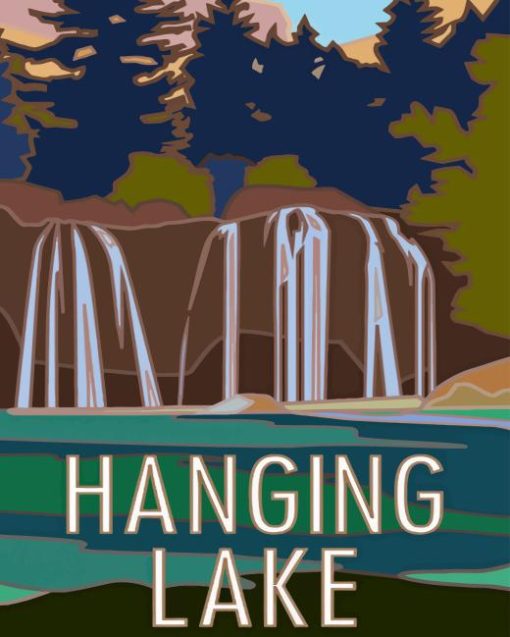 Hanging Lake Poster Diamond Painting