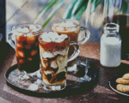 Iced Coffee Diamond Painting