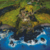 Ireland Dunluce Castle Diamond Painting