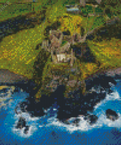 Ireland Dunluce Castle Diamond Painting