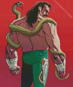 Jake The Snake Wrestler Diamond Painting