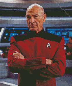 Jean Luc Picard Diamond Painting