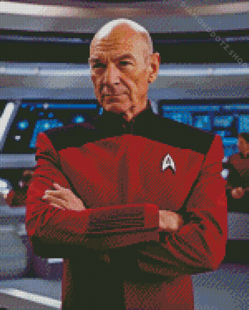 Jean Luc Picard Diamond Painting