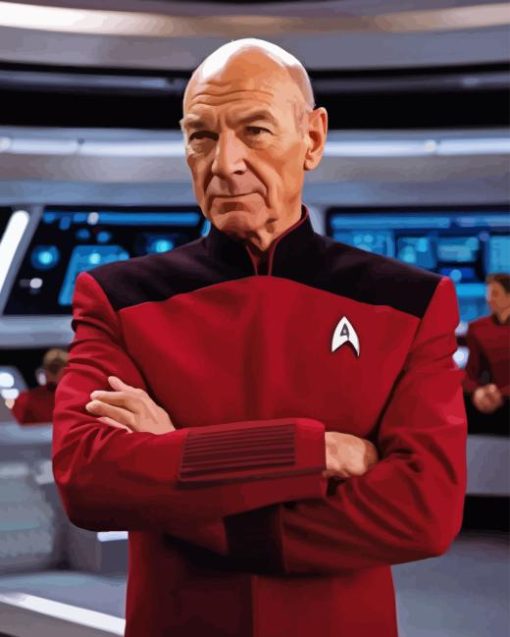 Jean Luc Picard Diamond Painting