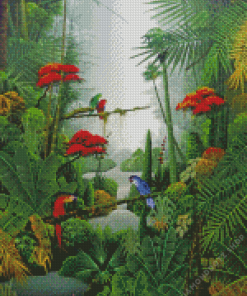 Jungle Plants Diamond Painting