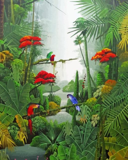 Jungle Plants Diamond Painting