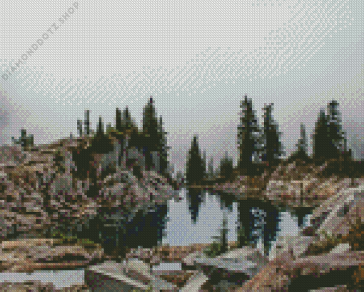 Lake Alpine Landscape Diamond Painting