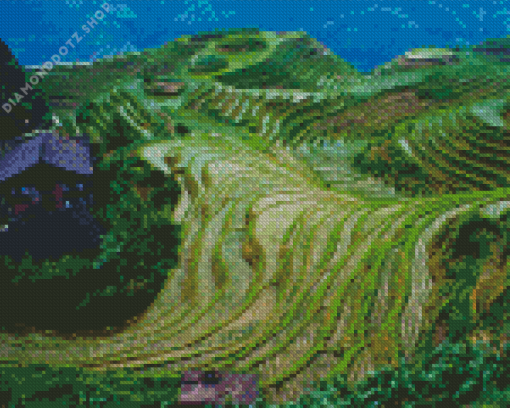 Longshen Rice Terraces Diamond Painting