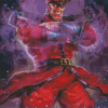 M Bison Diamond Painting