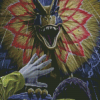 Mad Dilophosaurus Diamond Painting