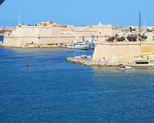 Malta Harbor Diamond Painting