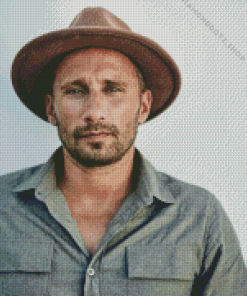 Matthias Schoenaerts Wearing Hat Diamond Painting