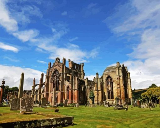 Melrose Abbey Diamond Painting