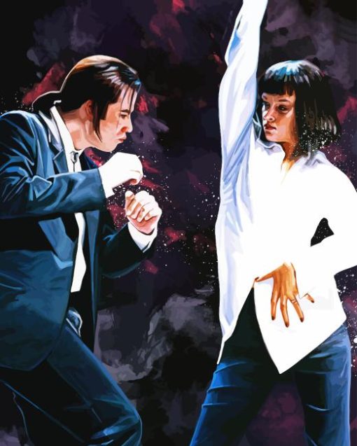 Mia And Vincent Pulp Fiction Diamond Painting