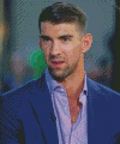 Michael Phelps Swimmer Diamond Painting