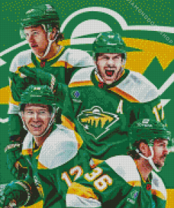 Minnesota Wild Ice Hockey Diamond Painting