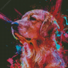 Neon Dog Diamond Painting