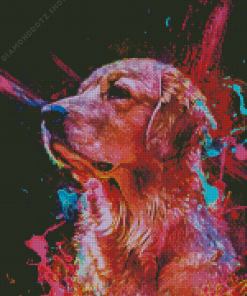 Neon Dog Diamond Painting