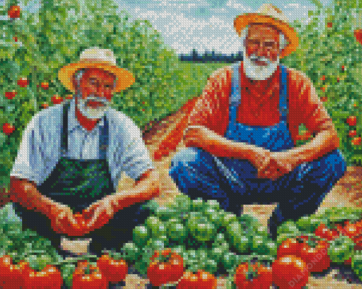 Old Farmers Diamond Painting