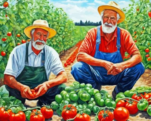 Old Farmers Diamond Painting