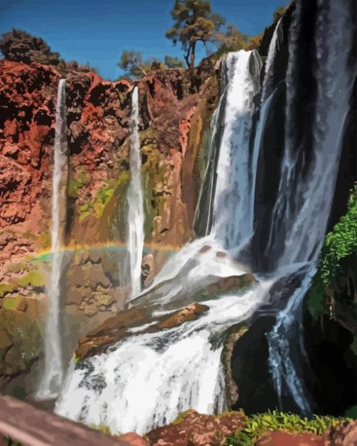 Ouzoud Waterfalls Diamond Painting